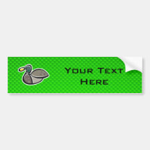 Green Duck Bumper Sticker