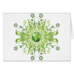 Green Earth Flower cards
