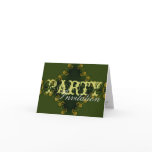 Green Earthy Party Invitation cards