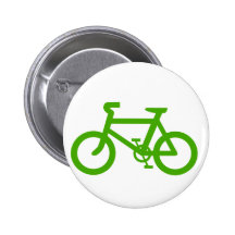 Green Eco Bicycle Buttons