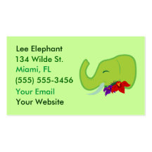 Green Elephant Business Cards