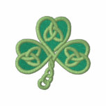 Green Embroidered Clover embroidered shirts