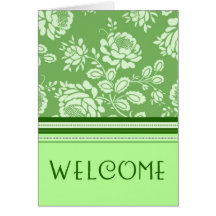 Green Employee Welcome to the Team Card