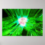 green energy cube  posters