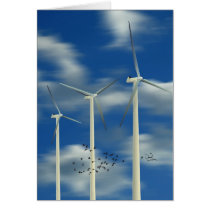 Green Energy Wind Turbine Cards