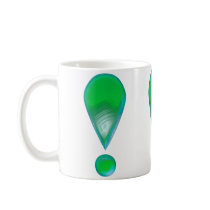 Green Exclamation Mark Mug