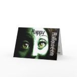Green Faced Big Eyed Zombie Girl cards
