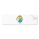 Green Fairy bumper stickers