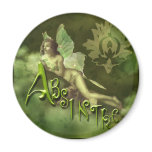 Green Fairy Splashy Collage II Refrigerator Magnet