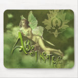 Green Fairy Splashy Collage II Mousepad
