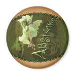 Green Fairy Splashy Collage III Fridge Magnets