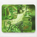 Green Fairy Splashy Collage IV Mouse Pad
