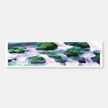 "Green Fairy Waterfalls"  CricketDiane Art Bumper Stickers