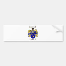 GREEN FAMILY CREST -  GREEN COAT OF ARMS BUMPER STICKER