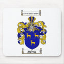 GREEN FAMILY CREST -  GREEN COAT OF ARMS mousepads
