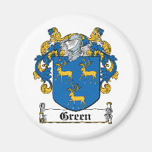 Green Family Crest Magnet