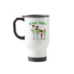 green family, organic, think green, travel mug