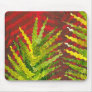 Green Fern collage Mouse Pad