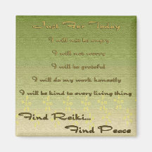 Green Find Reiki Magnets