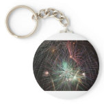 green-fireworks-at-night keychain