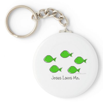 Green Fishes Key Chain by sbjscghill1