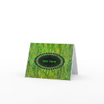 Green Flair Thank You Card Template