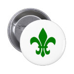 Green Fleur de Lis Pin