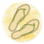 Green Flip Flops Sticker