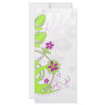 GREEN FLORAL MOTIF rack cards