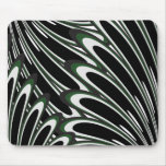Green floral vector pattern mousepad