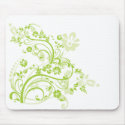 Green Flourish Mousepad
