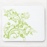 Green Flourish Mousepad