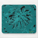 Green flower Mousepad