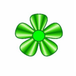green flower acrylic cut outs