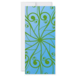 GREEN FLOWER RACK CARD DESIGN