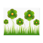 Green flowers - Customised postcards