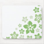 green flowers mousepad