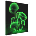 Green Fluorescence Square canvas prints