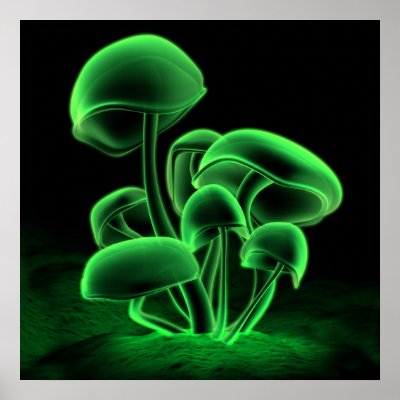 Green Fluorescence (Square) Poster by digitalblasphemy