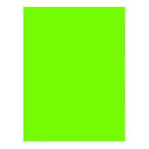 green fluorescent postcard