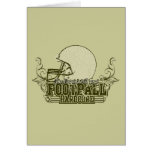 Green Football Hardcore Tshirts and Gifts Greeting Cards