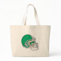 Green football helmet bags