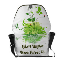 Green Forest Courier Bag