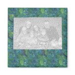 Green forest template magnet