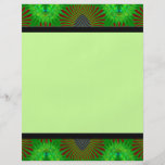 green fractal flyer design