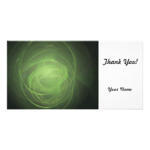 Green Fractal Picture Card