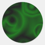 Green Fractal Stickers