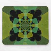 Green fractals mousepad
