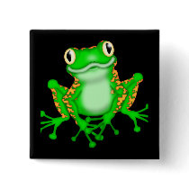 Green Frog Pin