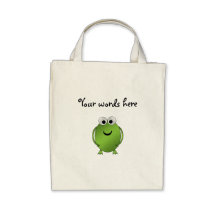 Green frog canvas bags
